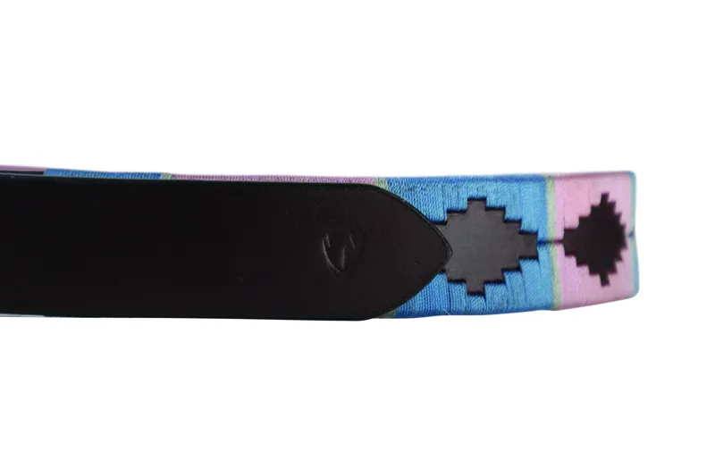 Hy Equestrian Synergy Polo Belt - Grape/Riviera-1